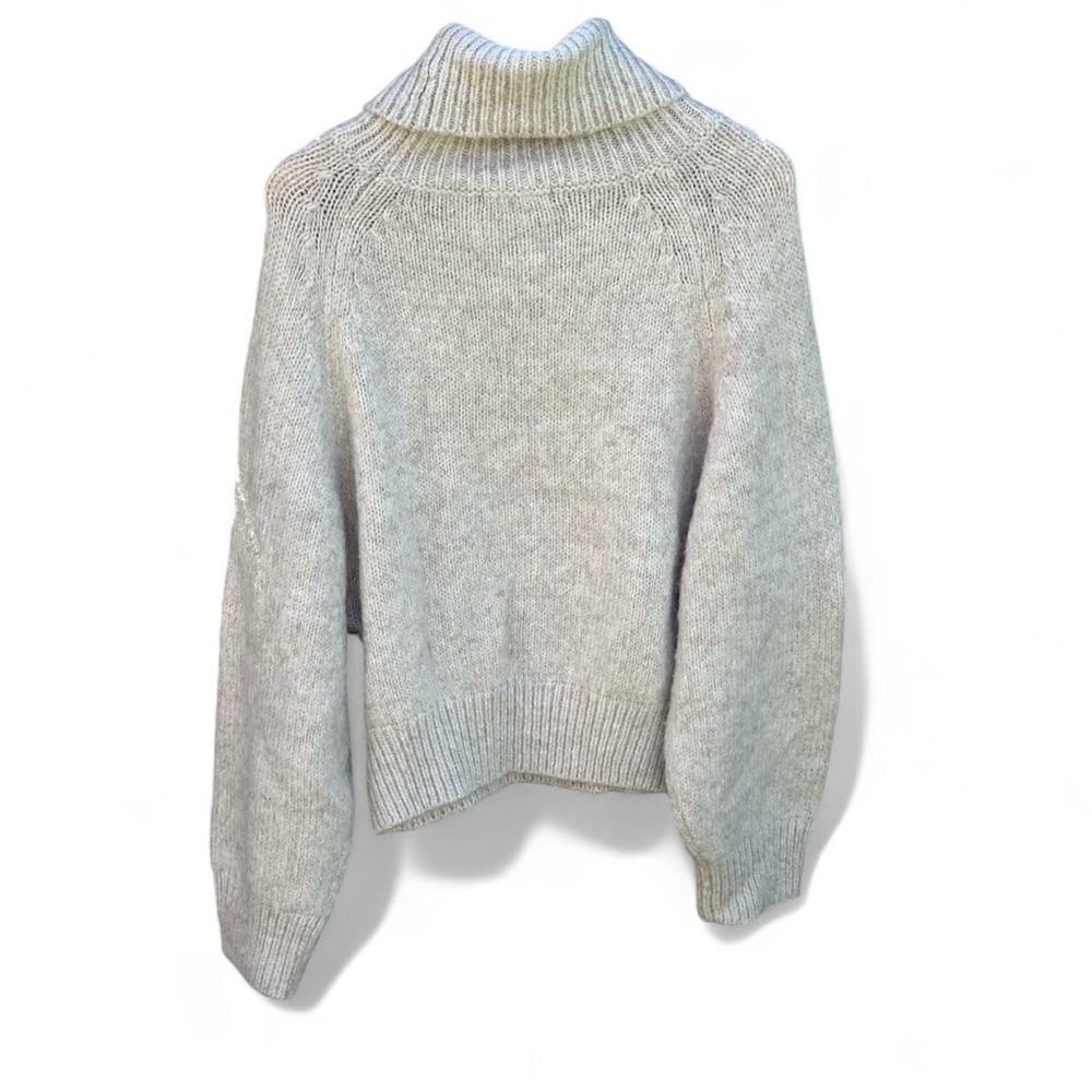 Lulus Cuddle Weather Heather Beige Turtleneck Sweater - Picture 13 of 14
